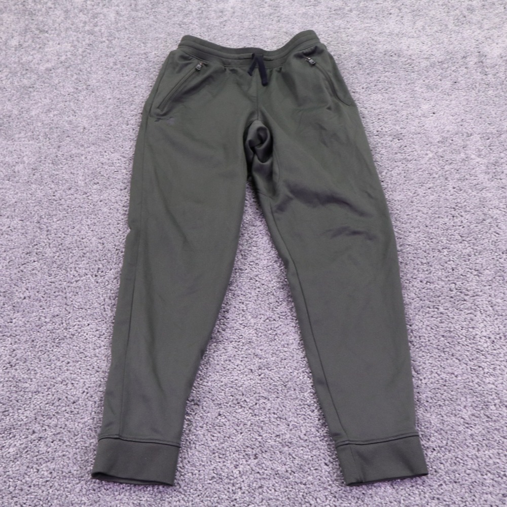 Under Armour Joggers Boys Large Green Loose Fit Activewear Athletic Pants